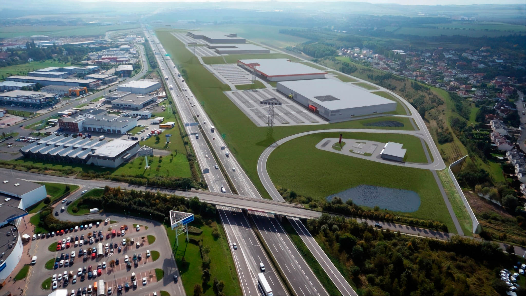 Podle pl�nu developera m�la b�t posledn� etapa Komer�n� z�ny �estlice - Pr�honice hotov� do konce roku 2021. V�t�� ��st z 39 hektarov� plochy ale z�ejm� z�stane bez z�stavby.