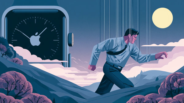 Ekonom, ilustrace na t�ma technologie pro zdrav�, chytr� hodinky