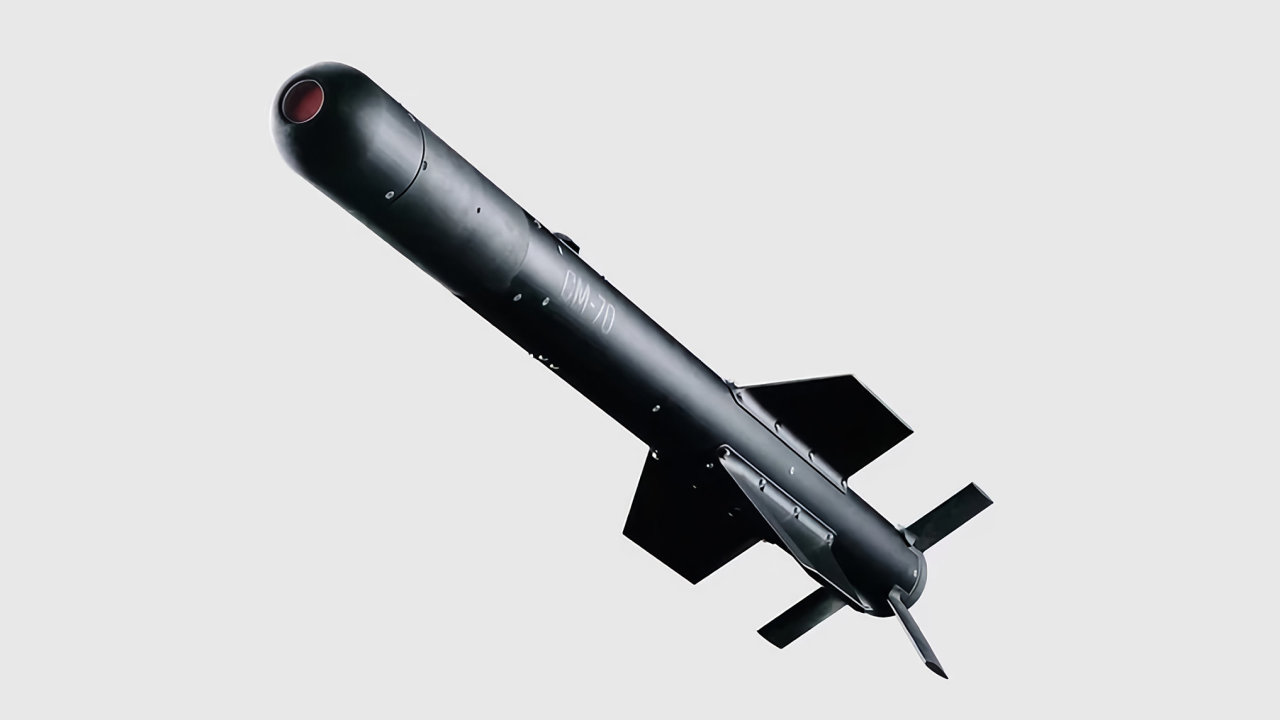 Antidronová střela CM-70 od kanadského start-upu North Vector Dynamics, kam...