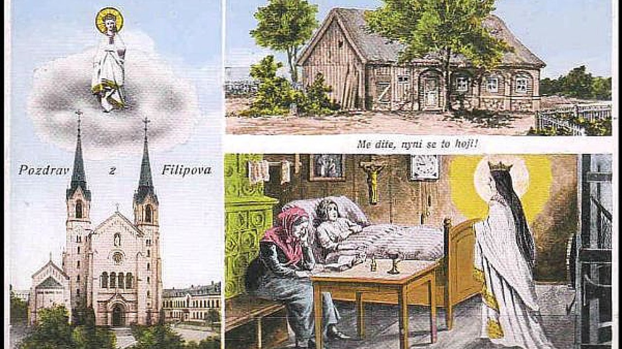 Severo�esk� Filipov na pohlednici okolo roku 1916.